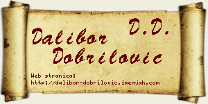 Dalibor Dobrilović vizit kartica